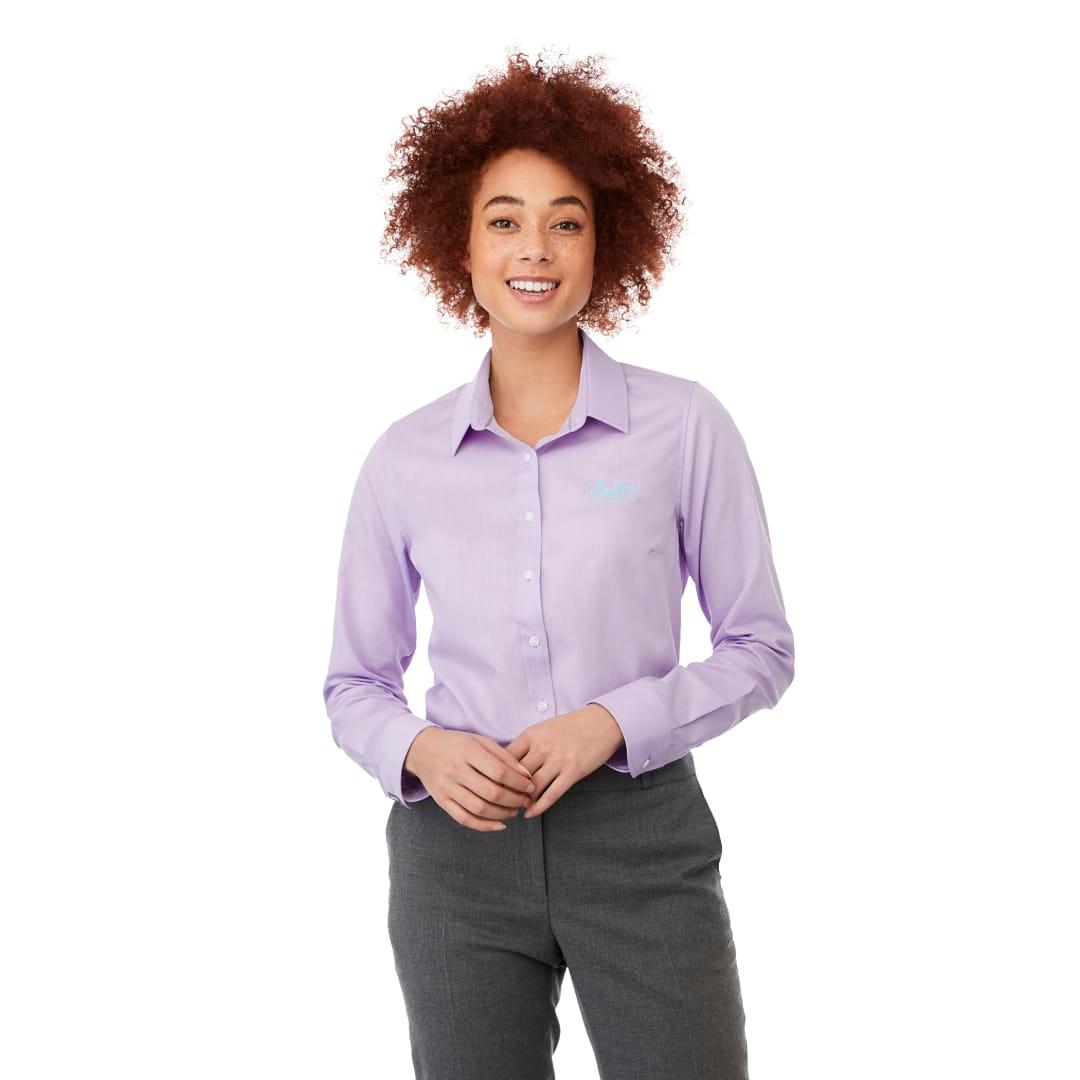 Womens pierce long sleeve shirt White miniatura 10