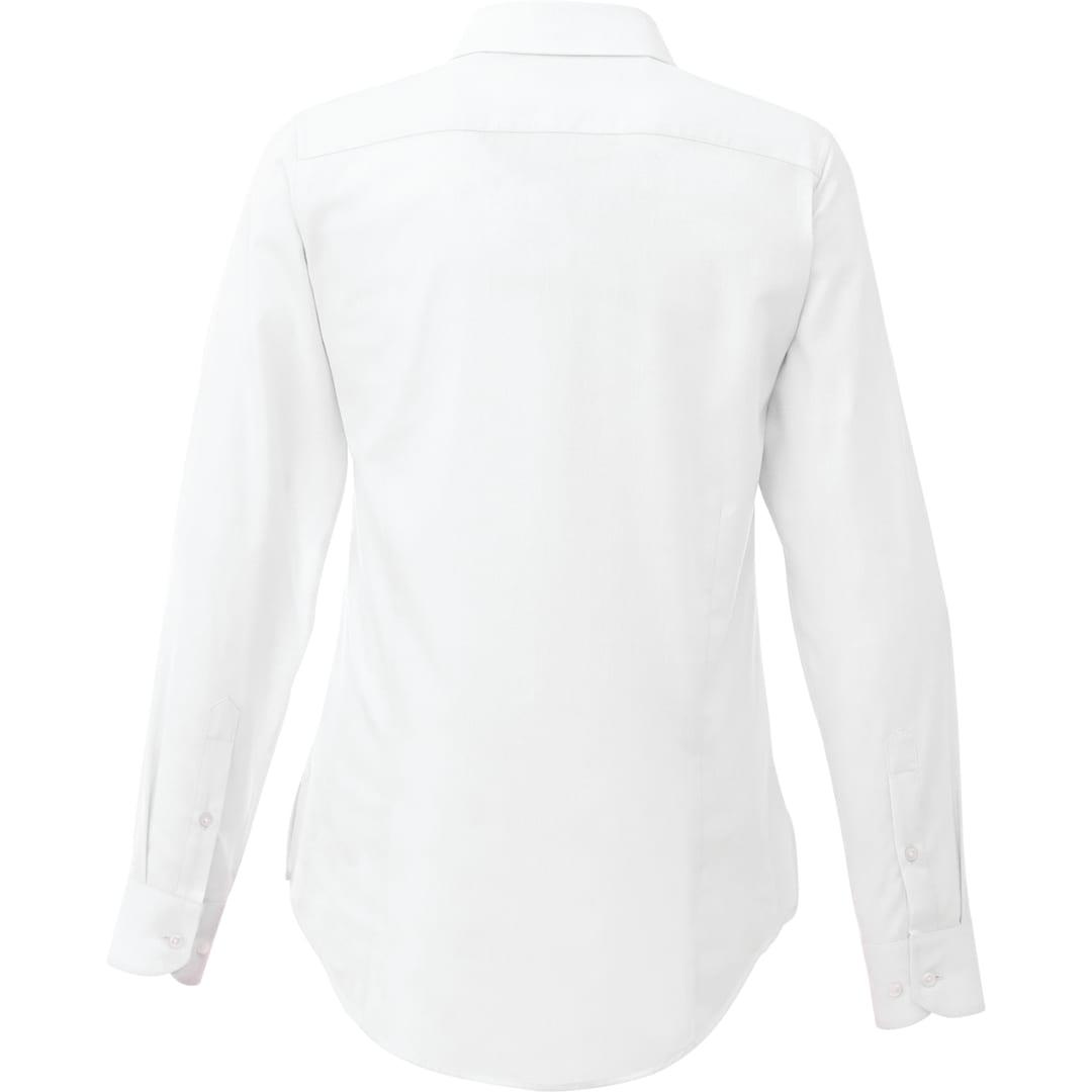 Womens pierce long sleeve shirt White front