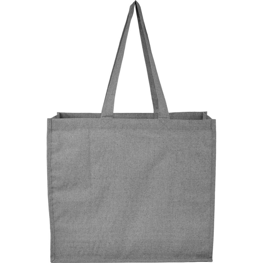 4Oz recycled cotton shopper tote with laminated Grey miniatura 3