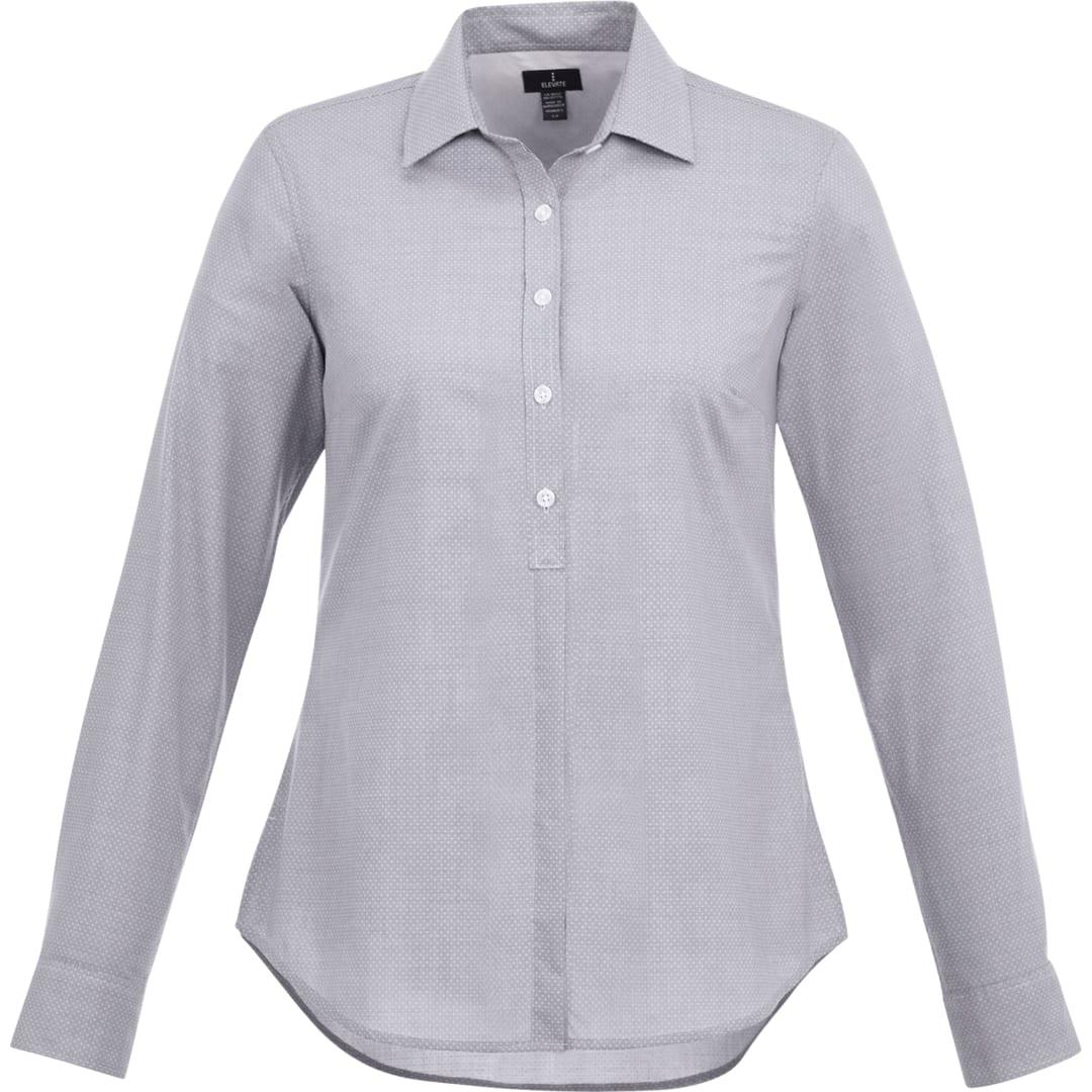 Womens thurston long sleeve shirt Steel Blue miniatura 10