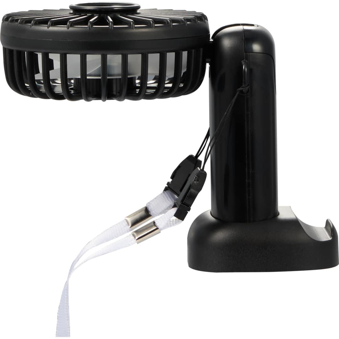 Rechargeable 100% rabs personal led fan Black thumbnail 8