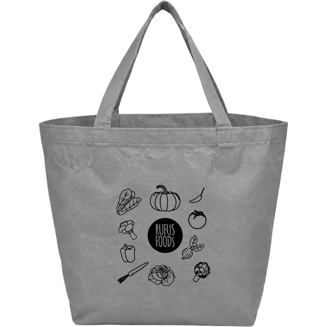 Yaya 100% recycled budget non woven shopper tote Black miniatura 24