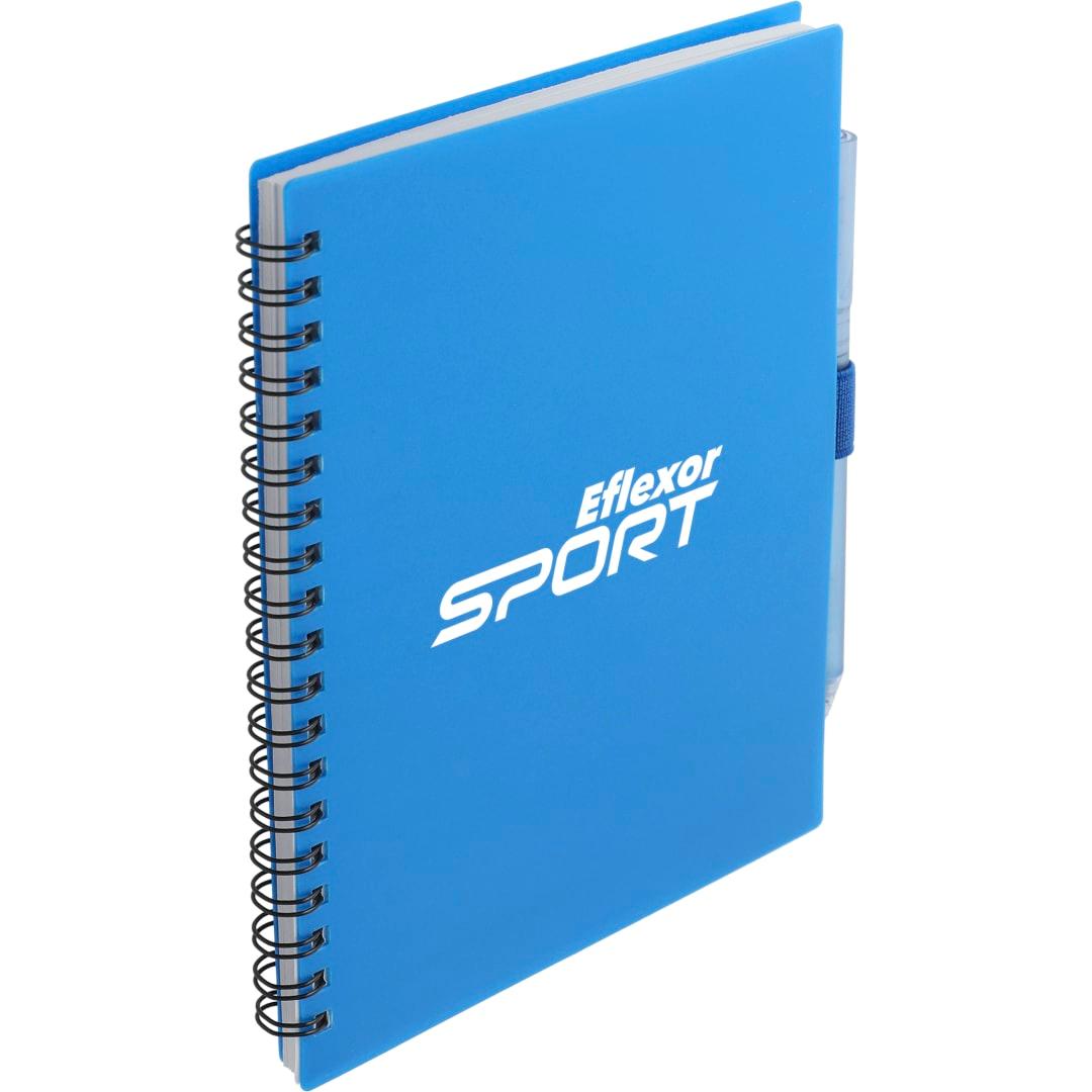 Fsc® recycled 5.5 x 7 spiral notebook w/ rpet pe Black miniatura 13