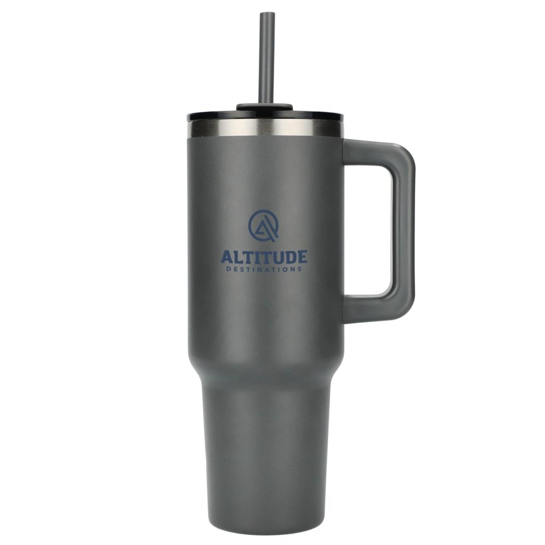 Pinnacle recycled travel tumbler with straw 40oz Black miniatura 23