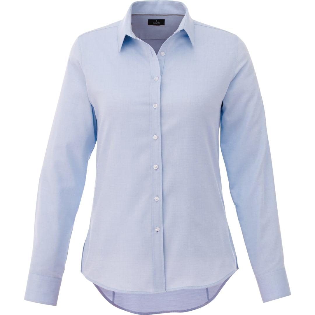 Womens pierce long sleeve shirt White miniatura 5