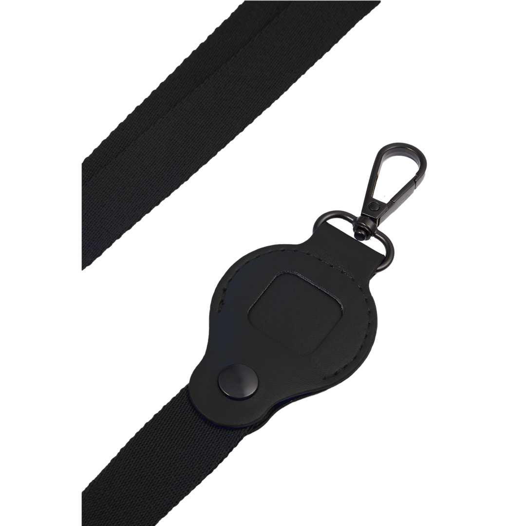 Recycled airtag lanyard Black miniatura 5