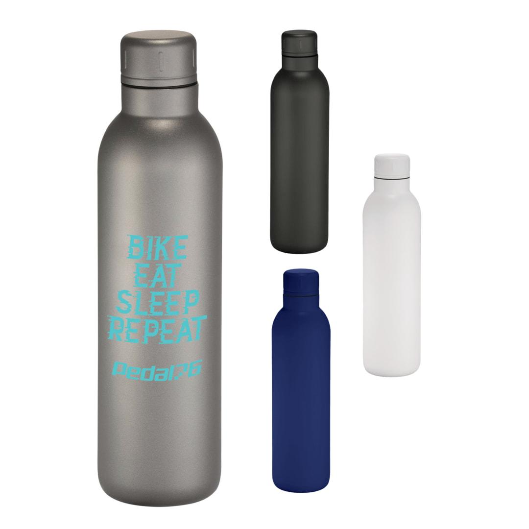 Thor copper vacuum insulated bottle 17oz White front