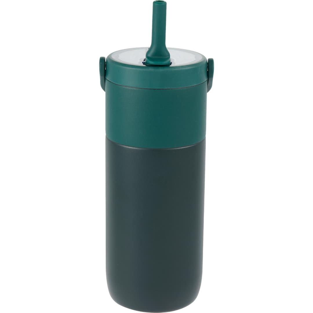 Roots ceramic lined travel tumbler w/ straw 20oz Cream miniatura 18