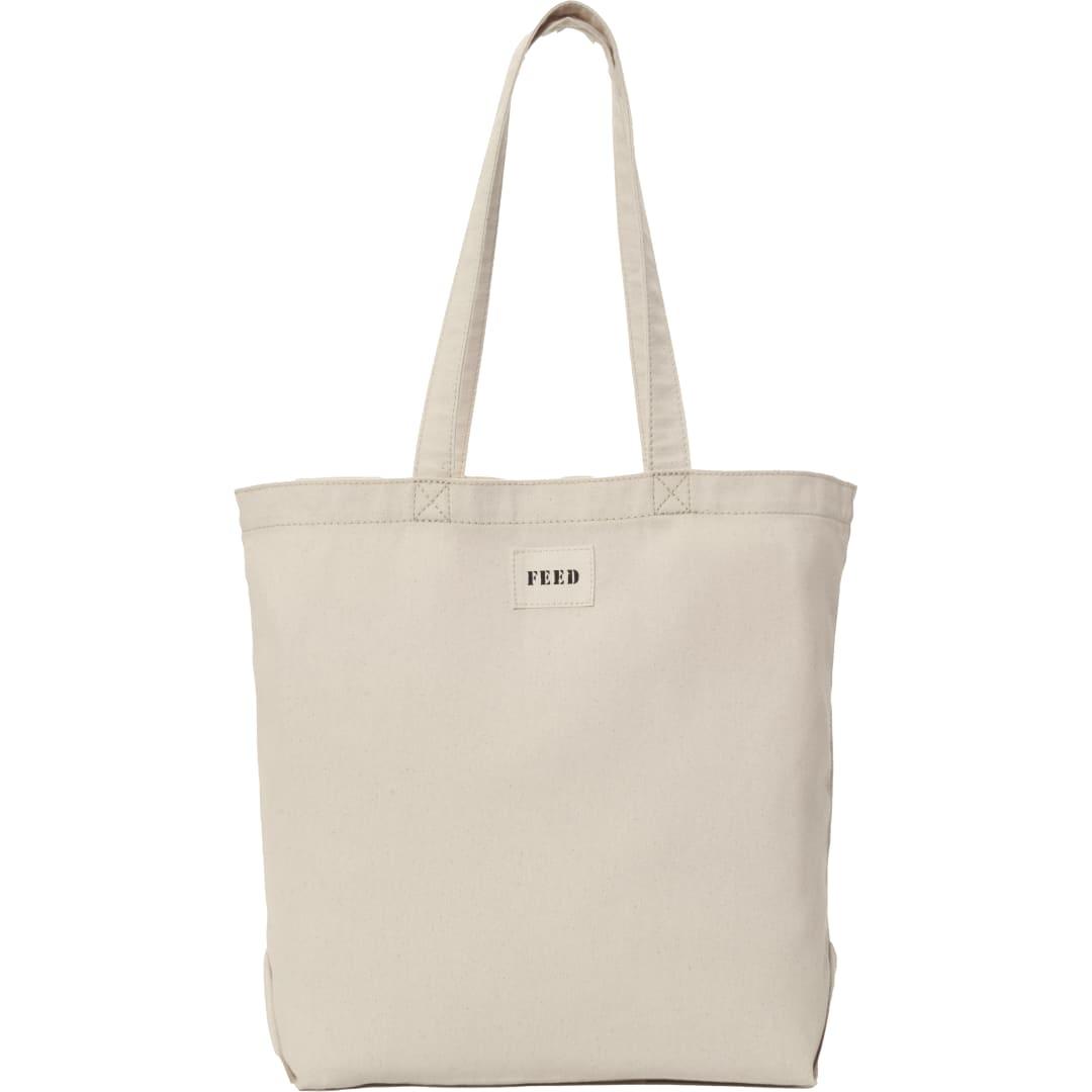 Feed organic cotton shopper tote Natural miniatura 8