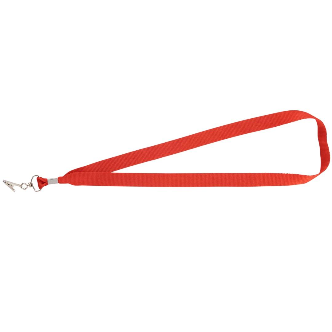 Lanyard with bulldog clip Red miniatura 15