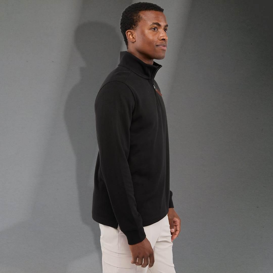 Hudson eco knit quarter zip-mens Beige miniatura 35