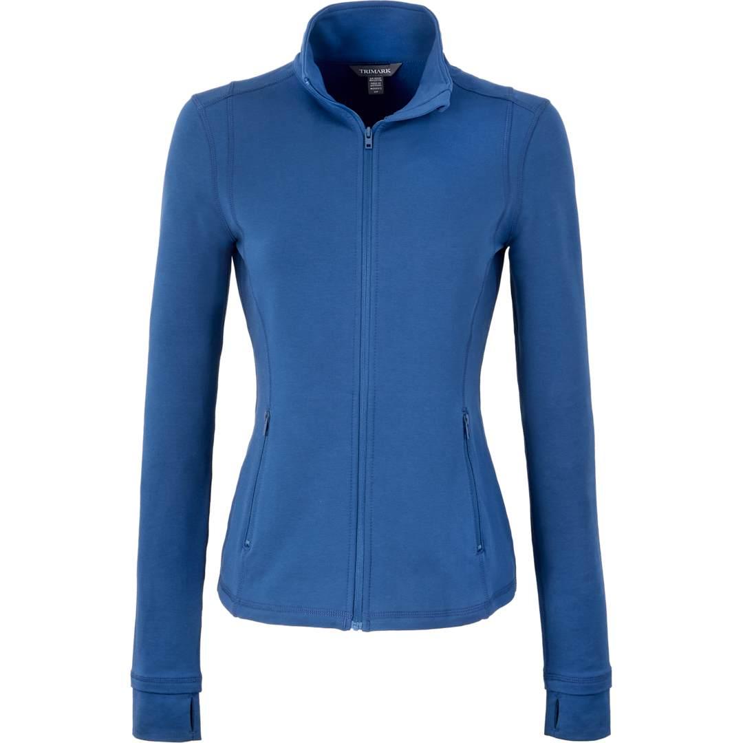 Lyon eco stretch knit full zip - womens Blue miniatura 5