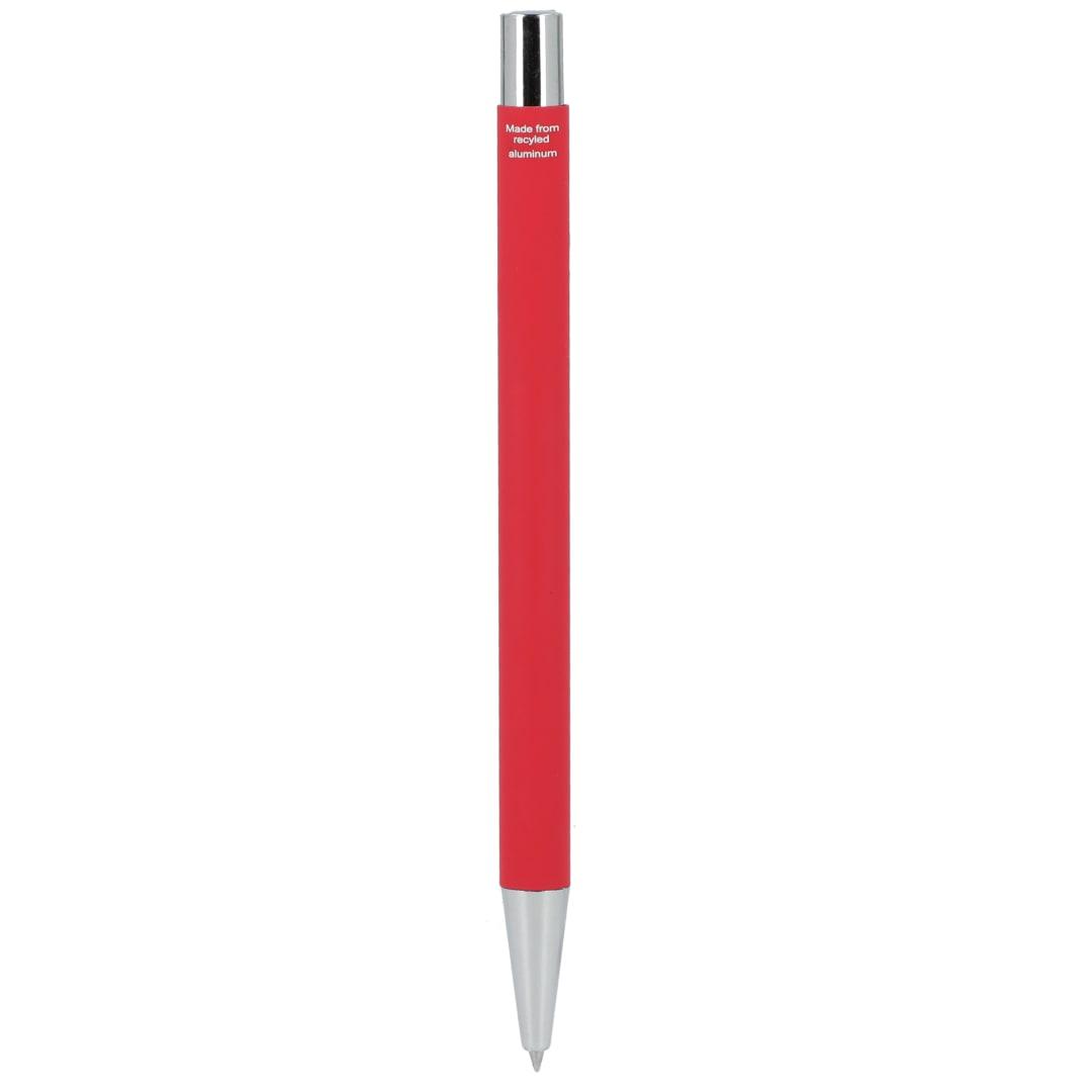 Maxi recycled aluminum soft touch gel pen Black miniatura 25