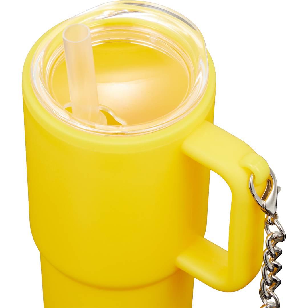 Shot glass tumbler w/ keychain 4oz Black miniatura 73