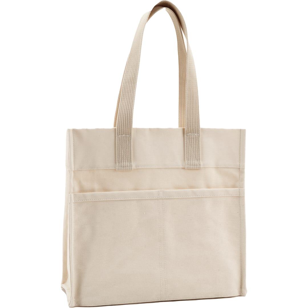 Feed organic cotton market tote Black miniatura 11