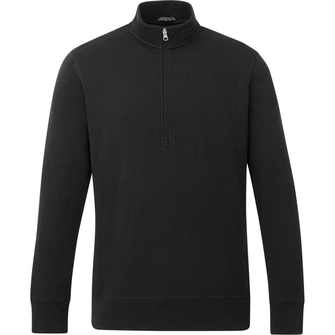 Mens dayton fleece half zip Black miniatura 18