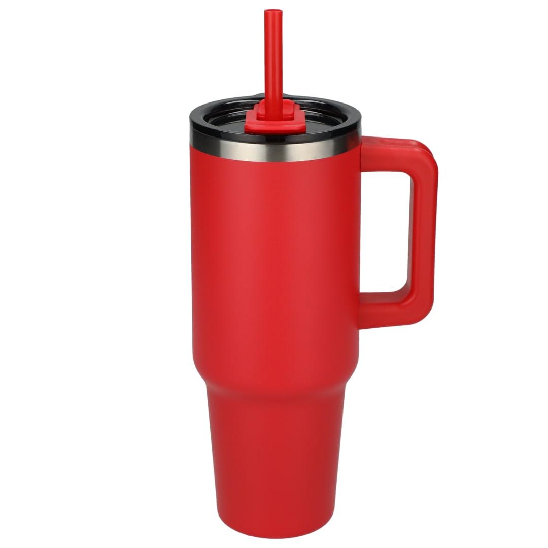 Pinnacle recycled travel tumbler with straw 40oz Black miniatura 38