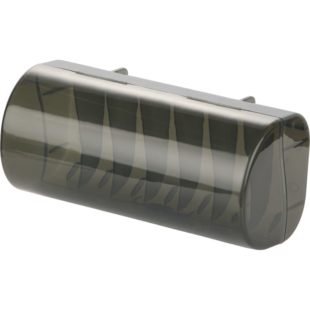 7 Day recycled travel pill organizer Black front