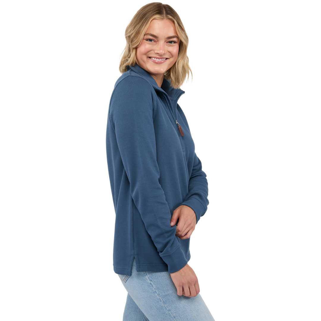 Hudson eco knit half zip - womens Beige miniatura 26