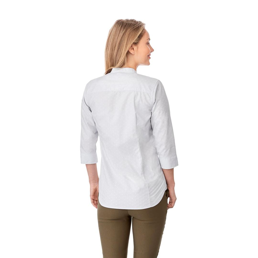Womens huntington long sleeve shirt Blue miniatura 8