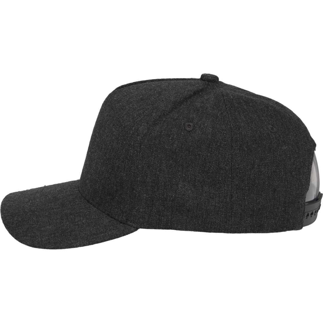 Recycled cotton canvas 5 panel ballcap - unisex Navy Blue miniatura 16