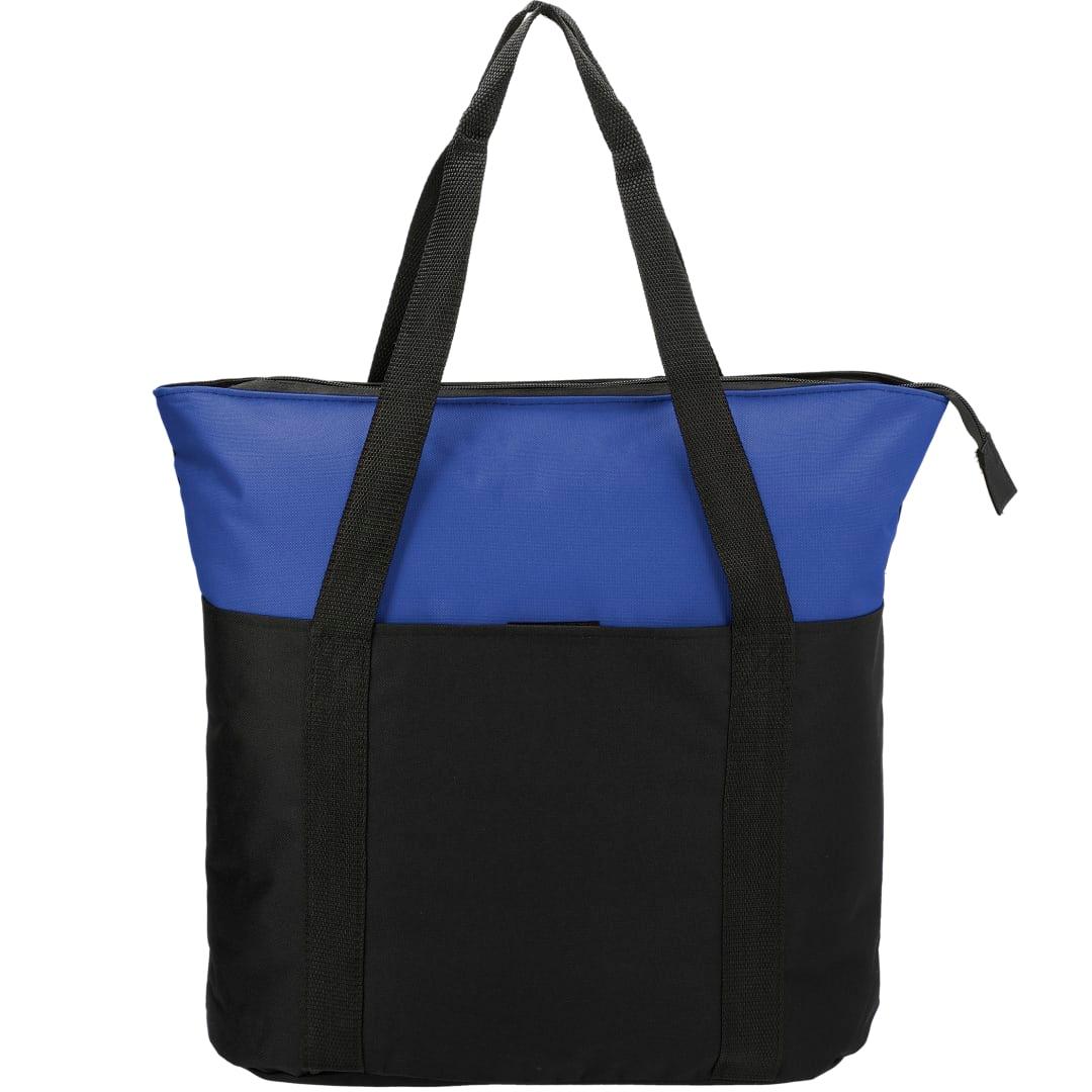 Heavy duty zippered convention tote Black miniatura 13