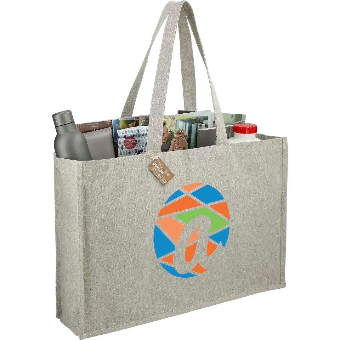 Repose 10oz recycled cotton shoulder tote Grey miniatura 13