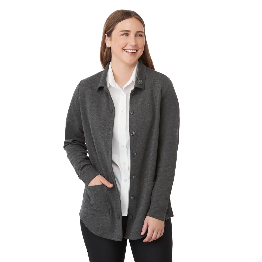 Rigi eco knit button cardi - womens Black miniatura 12