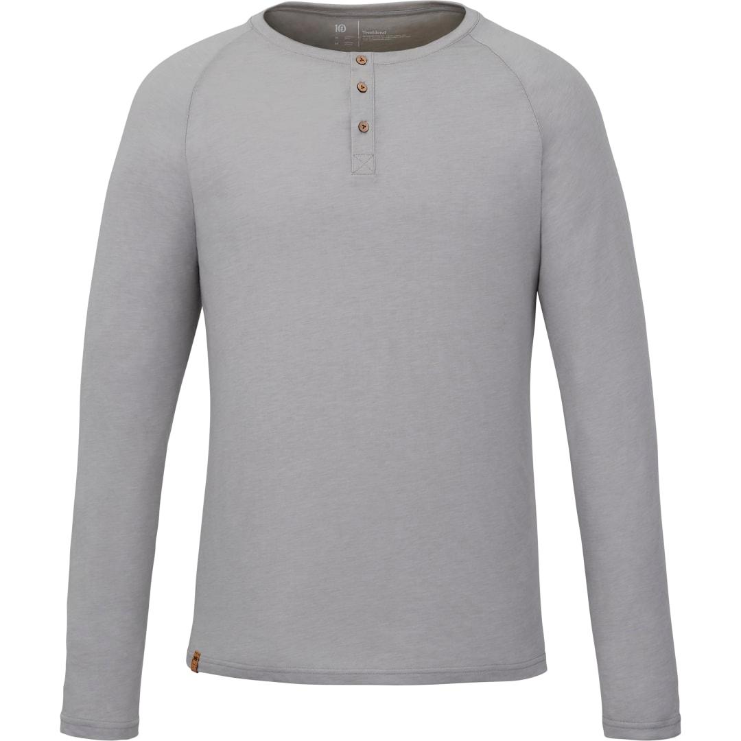 Tentree treeblend classic henley longsleeve - mens Turquoise miniatura 8