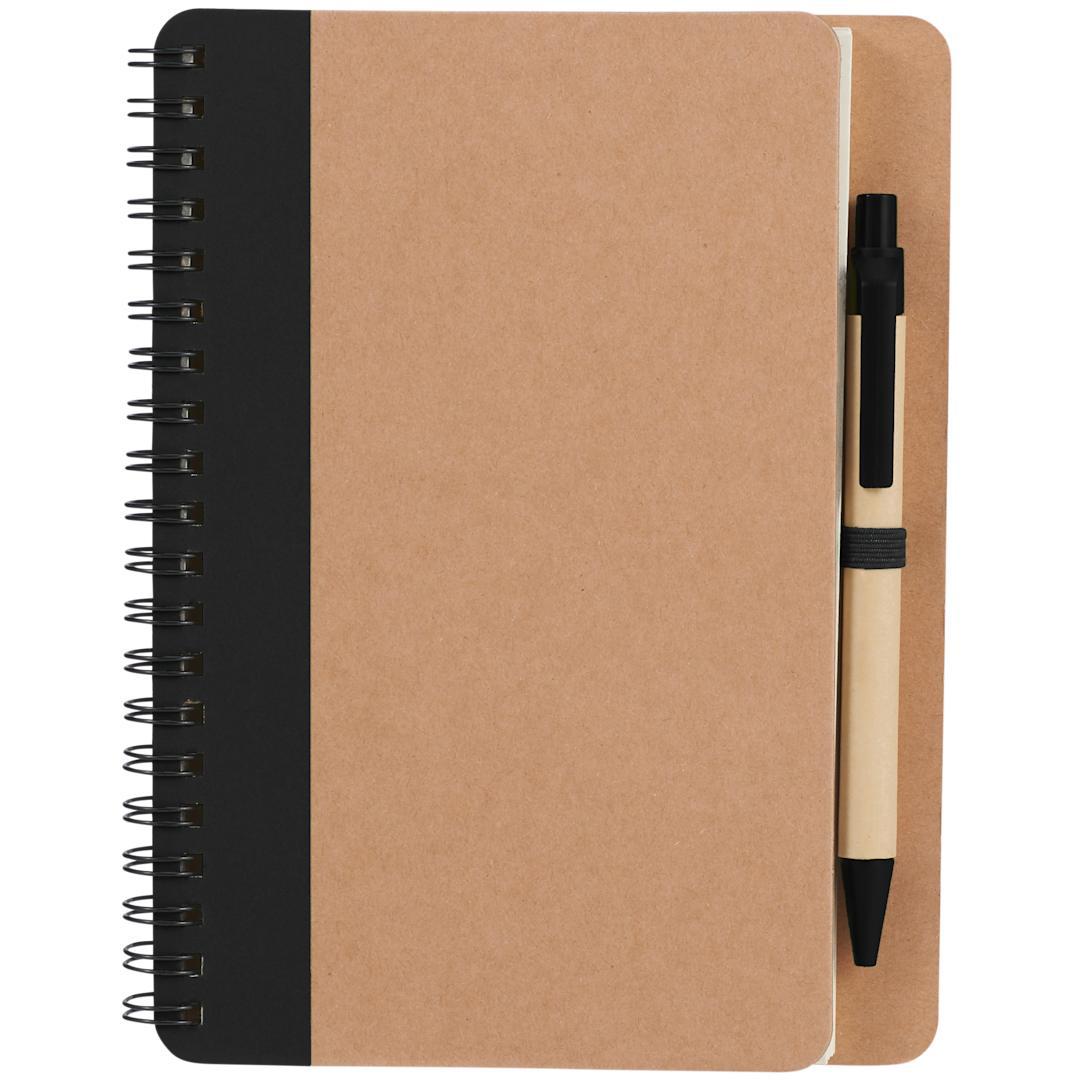 Fsc® mix 5 x 7 eco spiral notebook with pen Blue miniatura 3