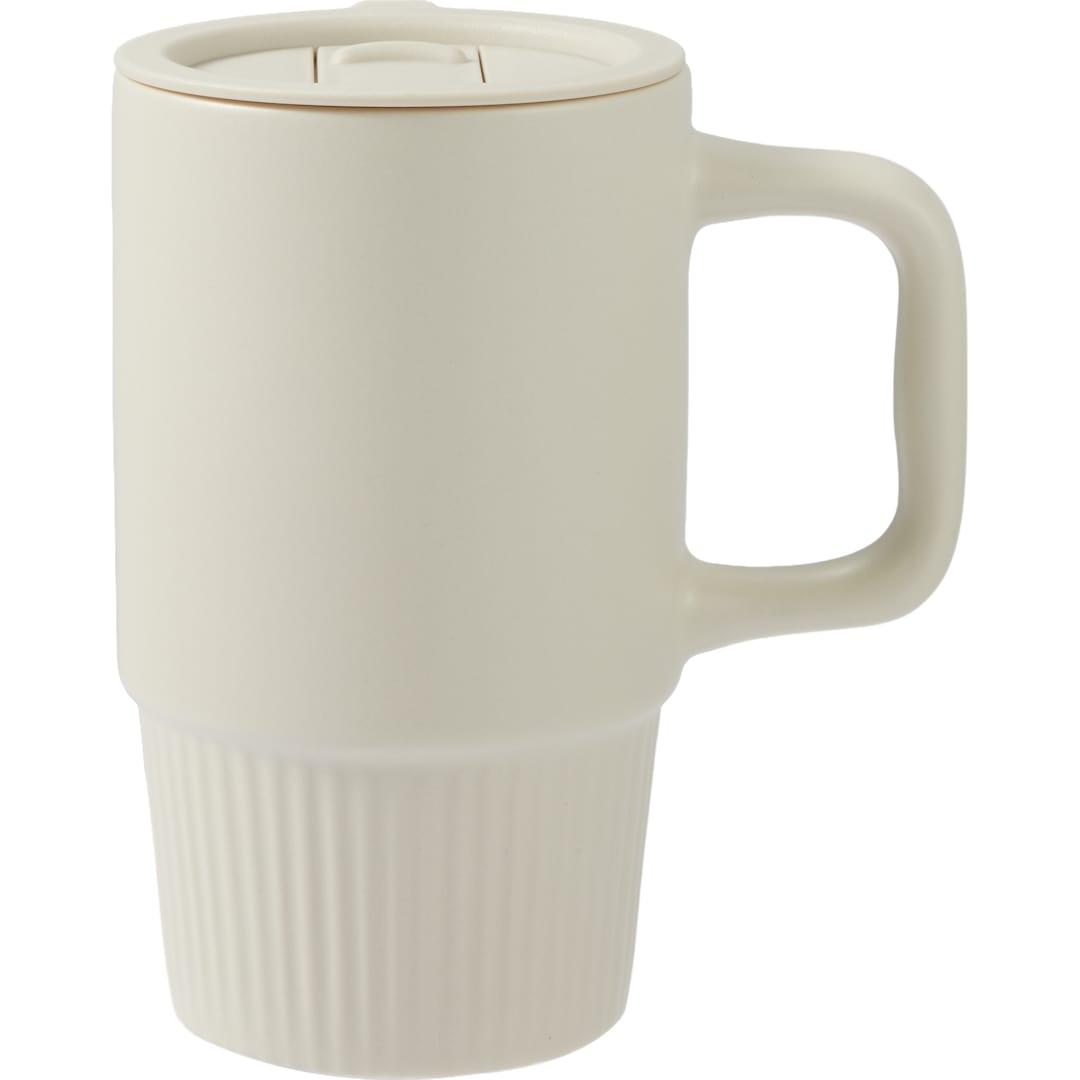 Camden 13oz ceramic mug w/ lid Black miniatura 26