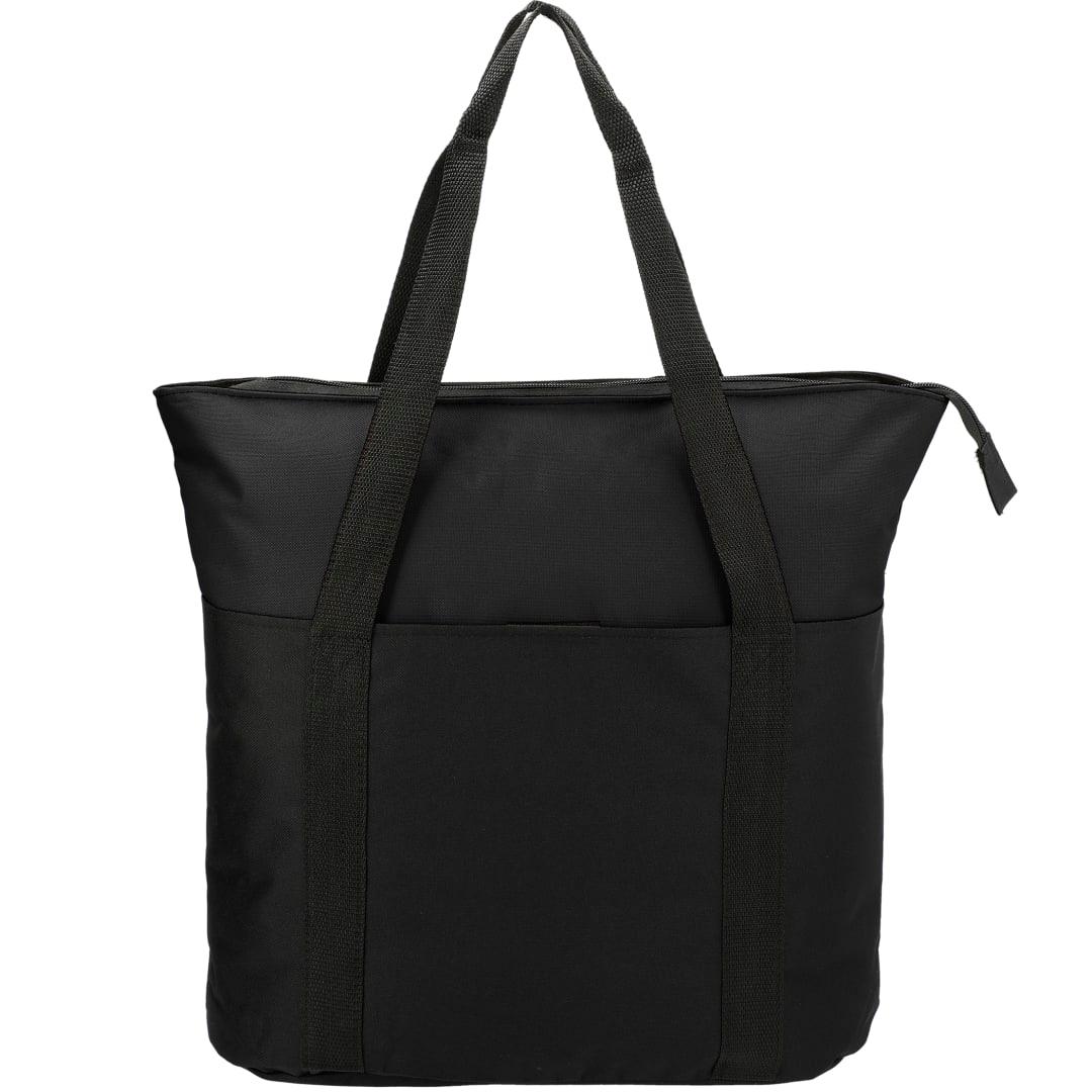 Heavy duty zippered convention tote Black miniatura 6
