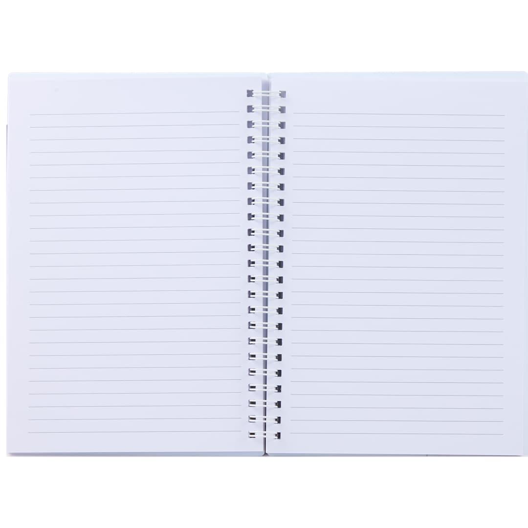 5.5 X 8.5 spiral notebook with clear pocket Black miniatura 29