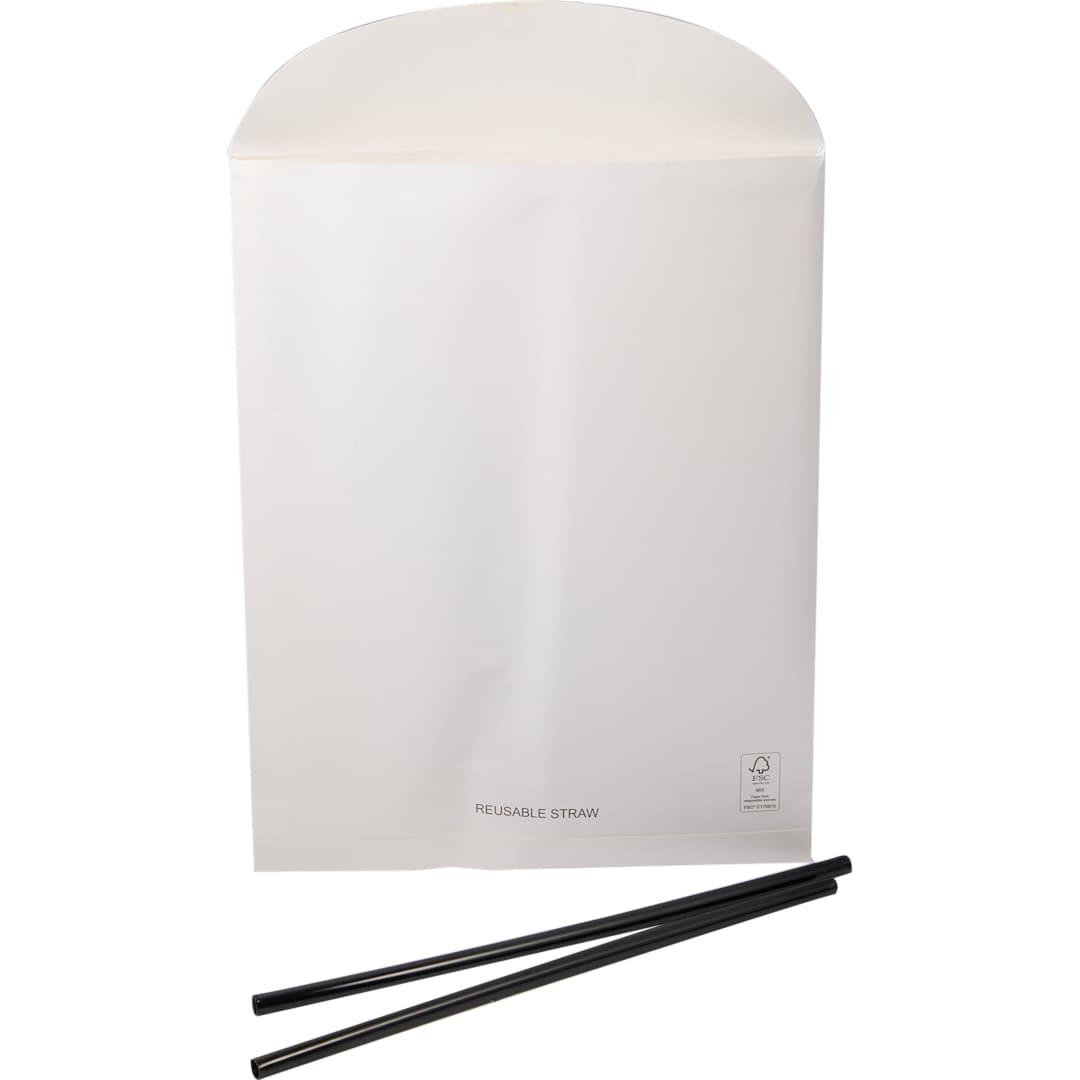 Pinnacle recycled travel tumbler with straw 40oz Black miniatura 4