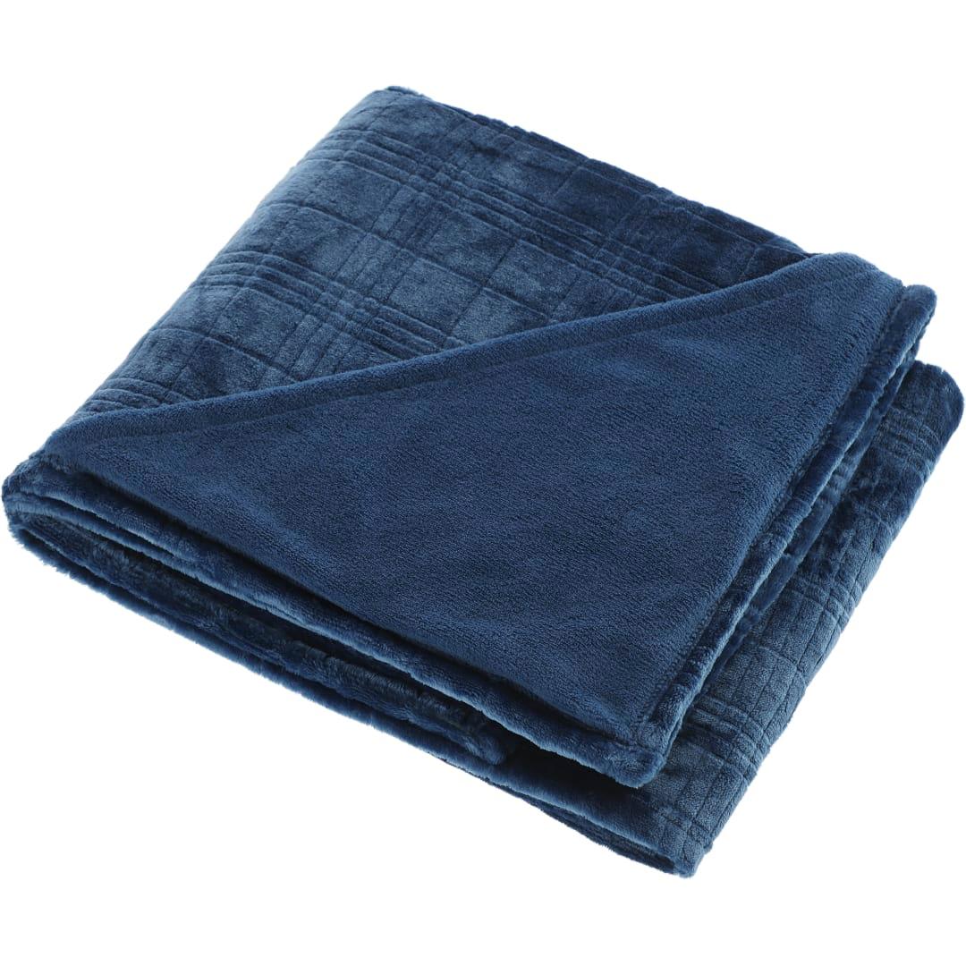 Luxury comfort flannel fleece blanket Black miniatura 9