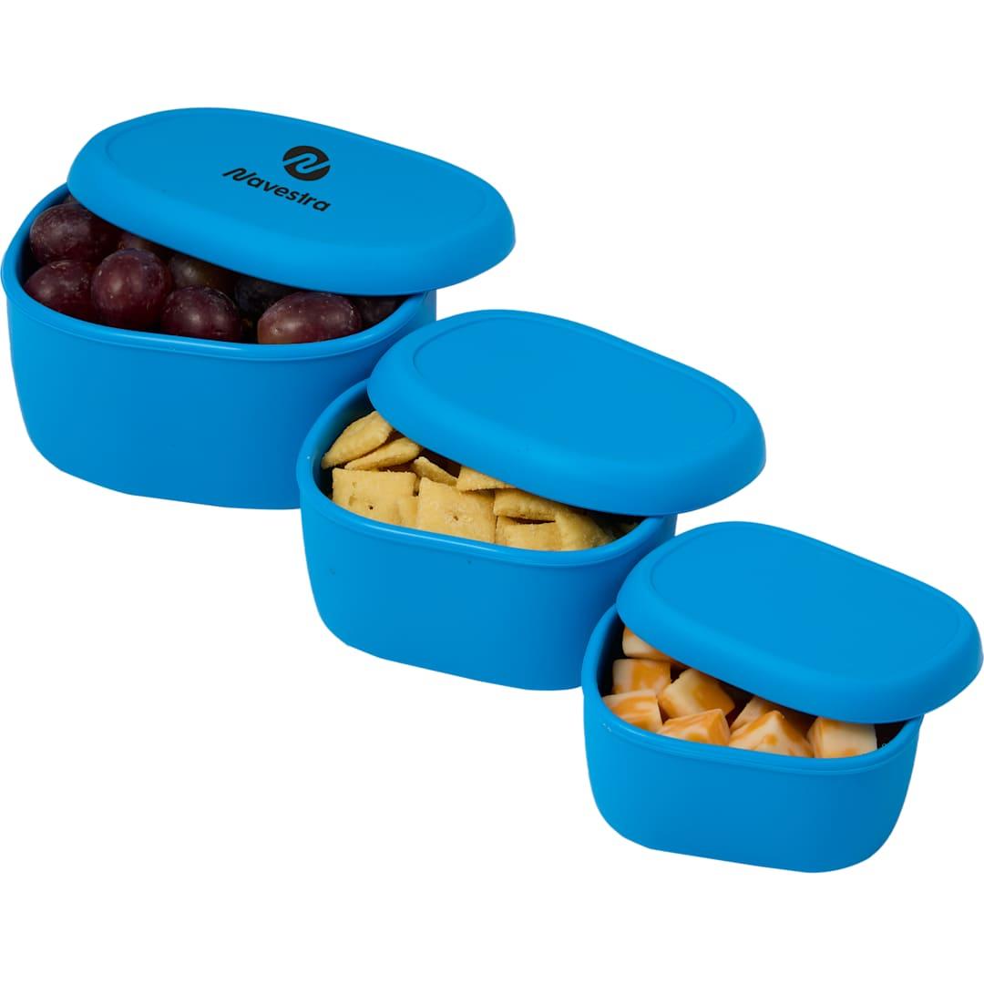 Zili silicone small storage containers - set of 3 Black miniatura 26