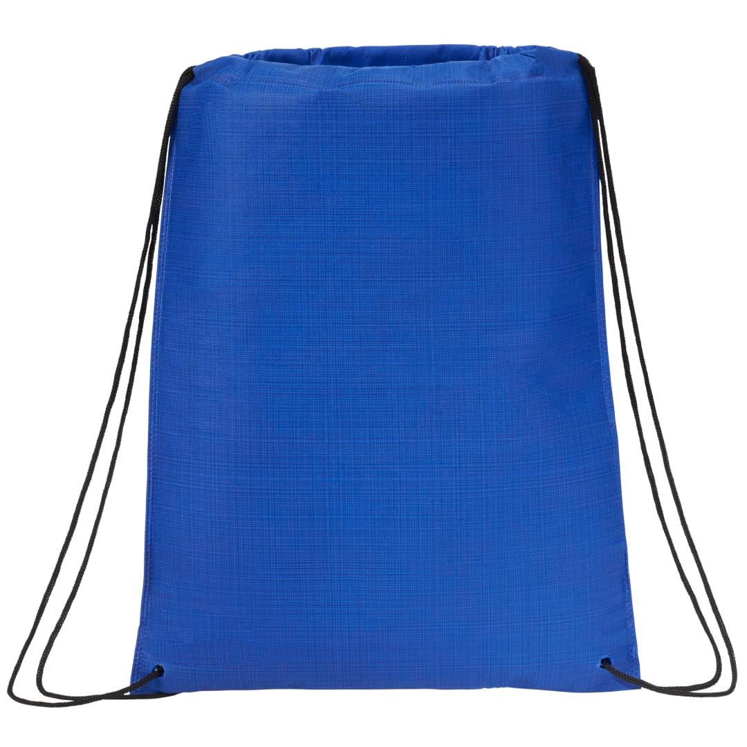 Crossweave heat sealed drawstring bag Black miniatura 6