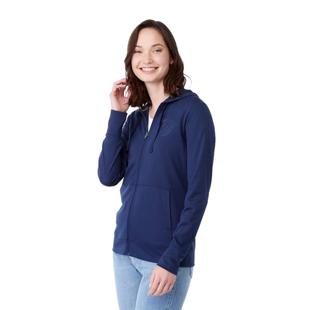 Womens lavar eco knit full zip hoody Navy Blue miniatura 8