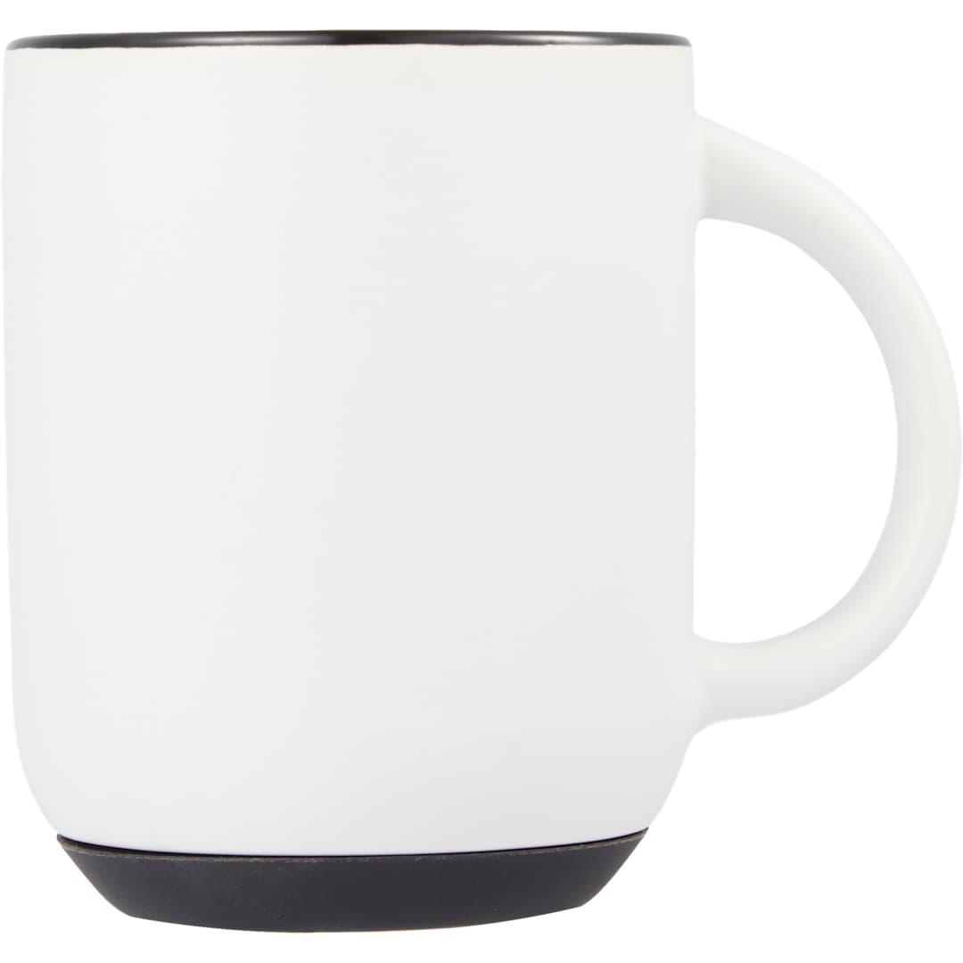 Isaac ceramic mug w/ rubber bottom 14oz White thumbnail 5