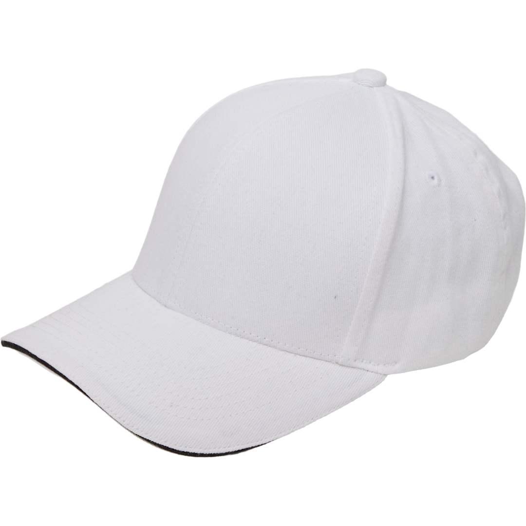 Recycled cotton twill 6 panel split peak ballcap Royal front
