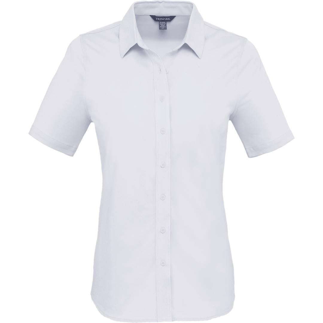 Tatra eco short knit button up sleeve shirt - womens White miniatura 3