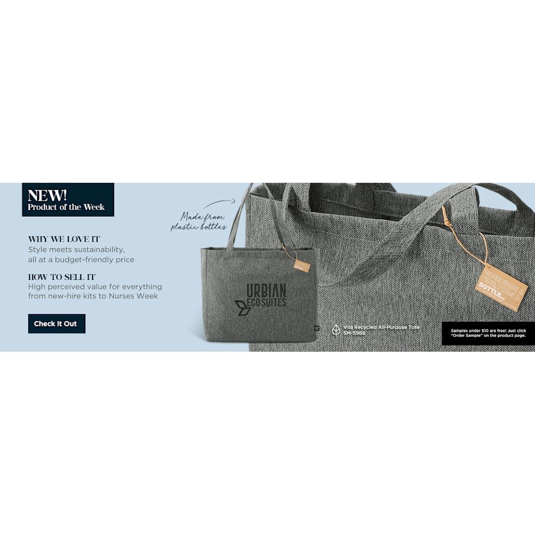 Vila recycled all-purpose tote Graphite miniatura 3