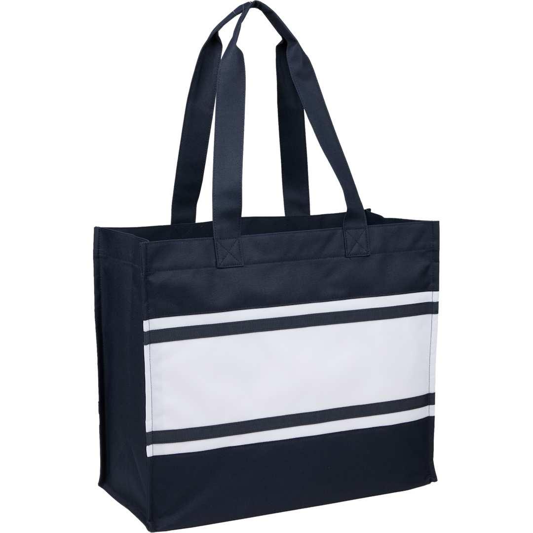 Varsity box tote Black miniatura 9