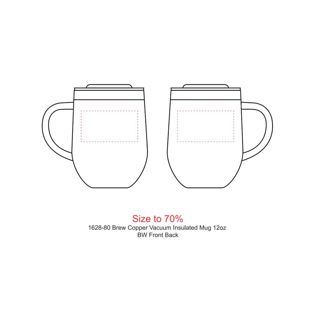 Brew copper vacuum insulated mug 12oz Black miniatura 7
