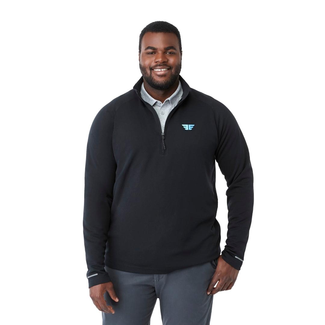 Mens asgard eco knit quarter zip Silver miniatura 17