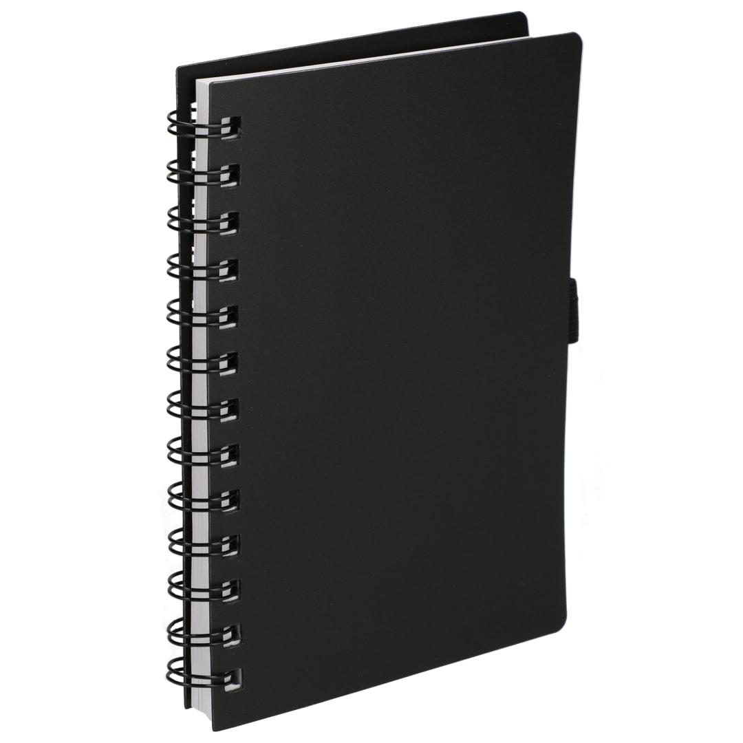 Fsc® recycled 5.5 x 7 coordinator notebook Black miniatura 3