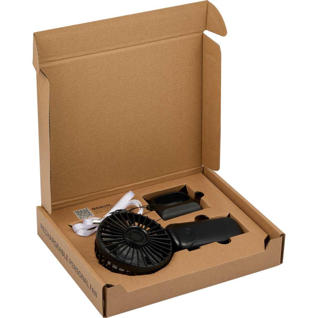 Rechargeable 100% rabs personal led fan Black thumbnail 12