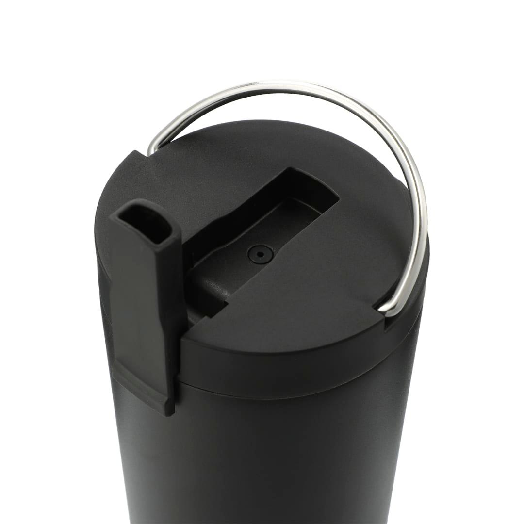 Thor copper insulated tumbler 24oz flip straw lid Black miniatura 2