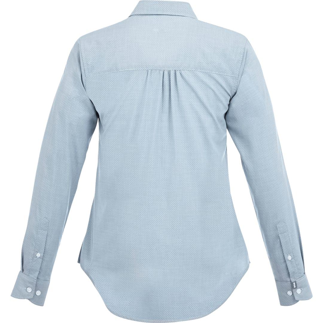 Womens thurston long sleeve shirt Steel Blue miniatura 7