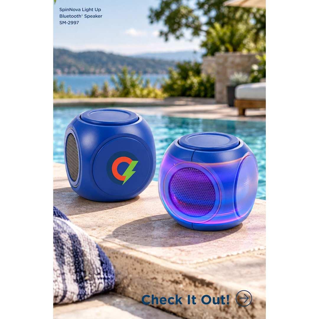 Spinnova bluetooth speaker with lights Black miniatura 5